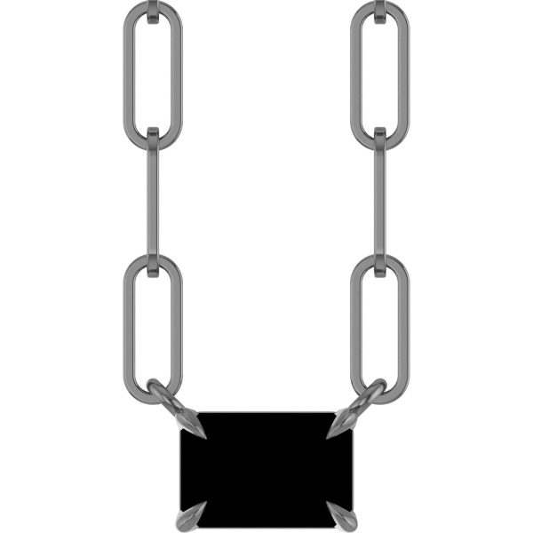 Sterling Silver 6x4 mm Natural Aquamarine Solitaire 18" Necklace