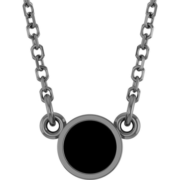14K Yellow Natural Mozambique Garnet Solitaire 16" Necklace