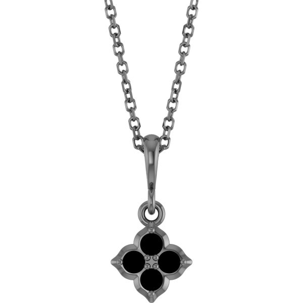 Sterling Silver Lab-Grown Blue Sapphire 16-18" Necklace