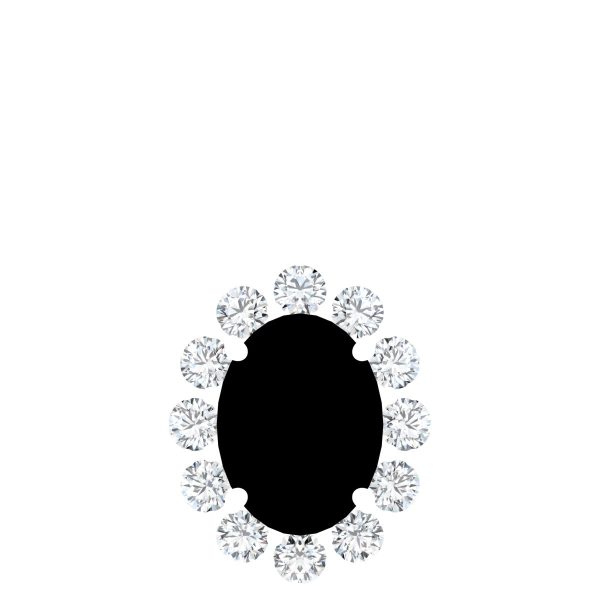 14K White Lab-Grown Alexandrite & 1/3 CTW Natural Diamond Pendant