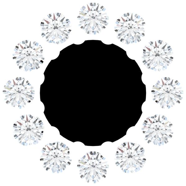 14K White Lab-Grown Blue Sapphire & .08 CT Natural Diamond Halo-Style Pendant