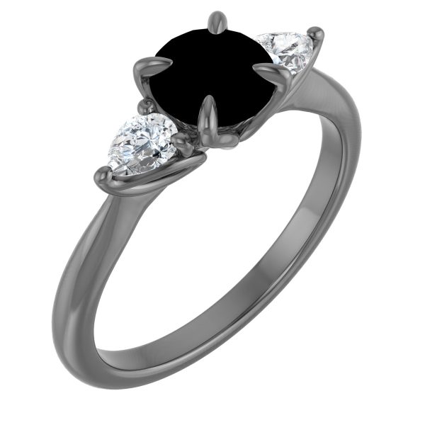 Platinum Natural Peridot & 1/4 CTW Natural Diamond Ring