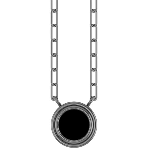 Sterling Silver Natural Pink Sapphire 18" Necklace
